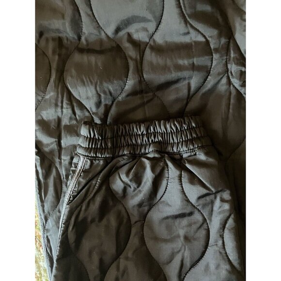 NWT Womens Black Nylon, 19 Cooper, Onion Quilted Jogger Pull on Pants Medium - Picture 10 of 11